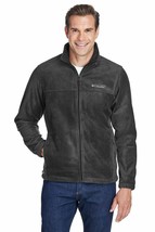 Columbia Men&#39;s Granite Mountain Fleece Jacket Size Small Charcoal Gray - £34.79 GBP