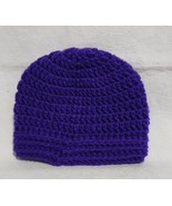 Handmade Purple Kids Beanie Hat, Used-Very Good Condition - £7.14 GBP