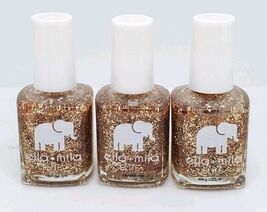 3 Ella+Mila Drippin' Gold Nail Polish .45oz image 2