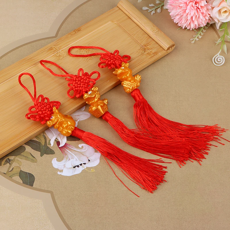Home Car Hanging Ornaments 30-32cm 2024 Year Of The Dragon Gold Zodiac Dragon - £8.35 GBP+