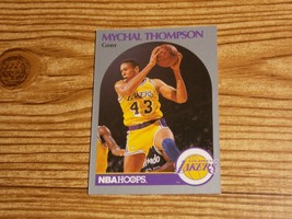 1990-91 NBA Hoops Basketball #160 Mychal Thompson Los Angeles Lakers - £1.19 GBP