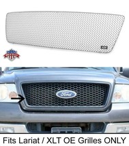 For 2004-2008 Ford F150 Lariat XLT Chrome Plated Mesh Grille Grill Insert ~ USA - £66.84 GBP