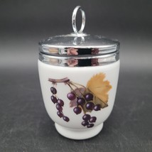 Evesham Vale Grape &amp; Peach Fruit Royal Worcester Porcelain China Egg Cod... - $14.84