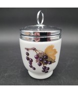 Evesham Vale Grape &amp; Peach Fruit Royal Worcester Porcelain China Egg Cod... - €12,74 EUR