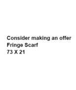 Metallic Striped Fringe Scarf Multicolor Arrowhead Design Fashion Accessory - £12.42 GBP