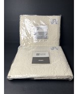 JC Penny Home Collection King Shams Ivory  Set of 2 New - $532.77 MXN