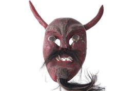 Vintage Diablo Mexican dance mask - £311.61 GBP
