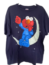 Vintage Elmo Sesame Street Sleepy Elmo Graphic T-shirt XL Moon Muppet Navy - $59.99