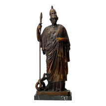 Athena Minerva Greek Roman Goddess Real Bronze Statue Sculpture Handmade - £388.19 GBP