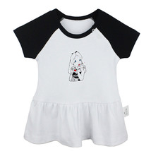 rebellious lovely girl Newborn Baby Girls Dress Toddler Infant Cotton Clothes - £10.25 GBP