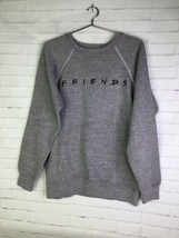 Friends TV Show Embroidered Crew Neck Pullover Knit Sweatshirt Gray Men&#39;... - $34.64