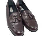 PERTINI Men&#39;s 12 M Brown Soft Leather Slip On Loafer w/ Tassel Shoes Han... - $39.57