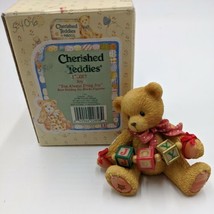 Cherished Teddies 1996 figurine &quot;Joy&quot; You Always Bring Joy 176087 Christmas  - £11.13 GBP