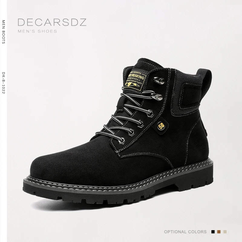 DECARSDZ Autumn Shoes Men Comfy 2024 New Fashion Durable Outsole Casual Boots Me - £70.56 GBP