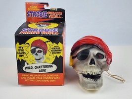 Vintage Trendmasters Halloween Strobie Pirate Skull Working Sound, Light Chatter - £31.74 GBP