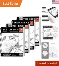 9"X12" Sketch Book | 400 Sheets 68 lb/100gsm Sketchbook| 4 Pack 100 Shee... - $41.90
