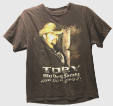 $20 Toby Keith Big Dog Daddy 2007 Concert Brown C&amp;W T-Shirt M - £18.80 GBP