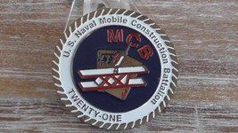 US Naval Mobile Construction Battalion Twenty One SEEBEES Challenge Coin #992X - £19.53 GBP