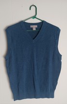 Daniel Cremieux Signature Collection Men Sweater Vest L Large 100% Supim... - $302.17 MXN
