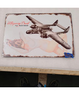 P61 WWII fighter plane pinup girl steel metal sign - £71.23 GBP