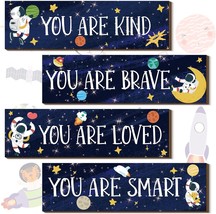 Spaceman Wood Sign Inspirational Space Wall Art Boys Bedroom Decor Space - £28.38 GBP