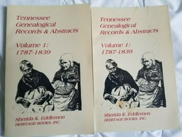 Tennessee Genealogical Records &amp; Abstracts Vol One 1787-1839 (1999 Paper... - £22.82 GBP