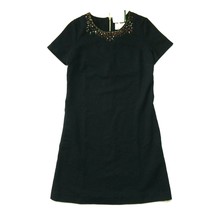 NWT Kate Spade New York Glimmer Shift in Black Academy Beaded Collar Dress 0 - £58.04 GBP