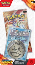 Pokemon Scarlet and Violet Surging Sparks Wooper Checklane Blister [SV08] - $7.83