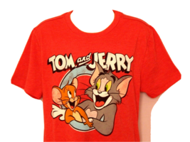 Tom and Jerry Men&#39;s T-Shirt Size Small Vintage Red NEW Cartoon TV Show C... - £12.27 GBP