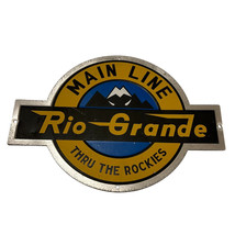 Vintage Mainline Rio Grande Thru The Rockies Railroad Sign Denver Colorado - $53.15