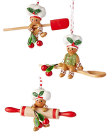 4-Inch Gingerbread Baking Tool Ornaments - $555.75 MXN