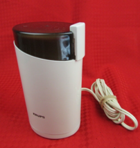Krups Fast One Touch Coffee Bean Mill Grinder Type 203 Ivory Tested - £13.53 GBP