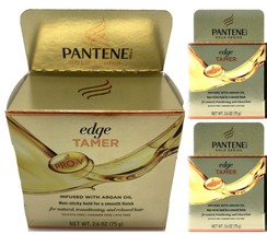 3 Pantene Pro-V Edge Tamer -Gold Series For Natural-Relaxed hair-Argan oil-2.6oz - £12.72 GBP