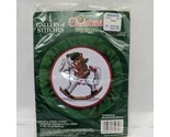 Gallery Of Stitches Christmas Bucilla Bear And Hobby Horse Counted Cross... - $17.81