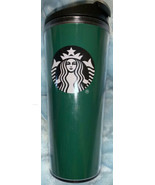 STARBUCKS Green Plastic Resuable Travel Mug 16 0z Mermaid Logo Classic 2017 - $15.58 CAD