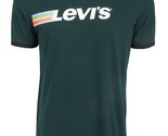 Levi&#39;s Men&#39;s Teesdale Logo Contrast Trim T-Shirt Pine Grove Size XL - £14.83 GBP
