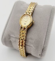 Vtg Gloria Vanderbilt Women Watch Swarovski Stainless Silver Gold New Battery  - £36.96 GBP