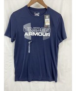 Under Armour Heat Gear Shirt Men&#39;s Size Small Short Sleeve Pullover Blue... - $18.99