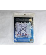 New! Vintage 6&quot; x 6&quot; PILLOW KIT Windmill Chicken Scratch NOS #3203 - $12.99