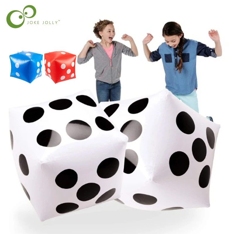 Inflatable Multi Color Blow-Up  Big Dice Toy Stage Prop Group Game Tool Casi - £8.75 GBP+