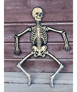 VINTAGE H E LUHRS HALLOWEEN JOINTED SKELETON DIECUT WALL HANGING DECORAT... - £30.54 GBP