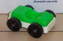 Vintage 80&#39;s Fisher Price Little People Car #930 2504 FPLP Green/white - £7.69 GBP