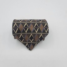 Mens Haggar clothing co. Neck tie, Dark Brown and Brown, Size  58 x 4in Vintage - £7.09 GBP