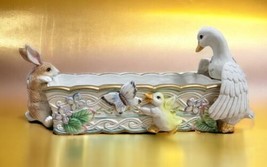 Garden Rhapsody Cracker Cradle Fitz & Floyd 1992 Retired In Box 72/201  - $95.05