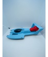 New USA Made Plastic Toy Speed Racing Boat Blue Boat Pink Motor - $14.09