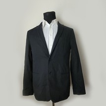 John Varvatos Men Jacket Blazer Size 40R Cotton Black NWT - £106.54 GBP