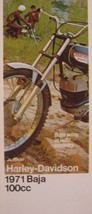 1971 Harley Davidson Baja 100cc Original Brochure Motorcycles  - £13.99 GBP