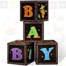 4 Pcs Mexican Baby Shower Balloon Boxes Taco Bout A Baby Party Decoration Boxes  - £25.54 GBP