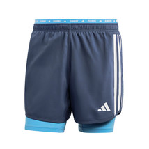 Adidas Own the Run E 3S 2-in-1 Shorts Men&#39;s Sports Pants Asian Fit NWT IK4980 - £38.86 GBP