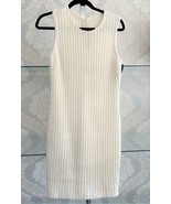 ST. JOHN Black Label Cream/Ivory Knit Wool Blend Sheath Dress Sz 6 $1295 - $624.23 CAD